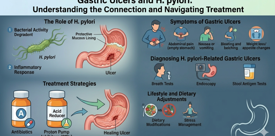 Стомашни язви и H. pylori: Разбиране на връзката и насоки за лечение
